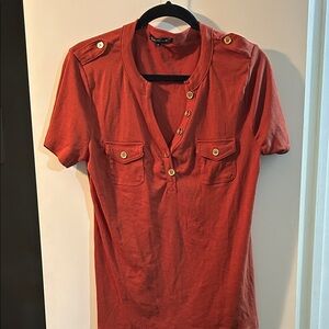 Splash Women's Red Button-Down Blouse